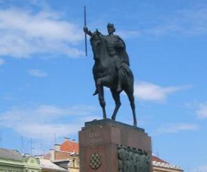 пазл Памятник королю Томислав, Загреб, Хорватия